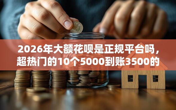 2026年大额花呗是正规平台吗，超热门的10个5000到账3500的平台推荐