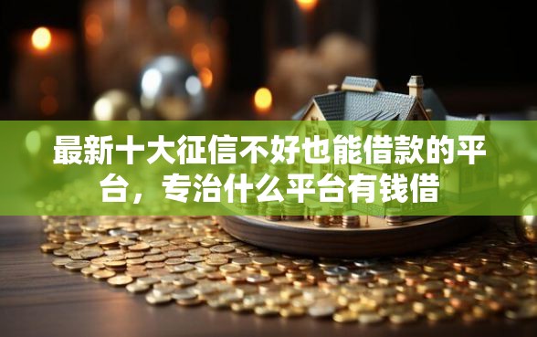 最新十大征信不好也能借款的平台，专治什么平台有钱借