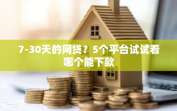 7-30天的网贷？5个平台试试看哪个能下款