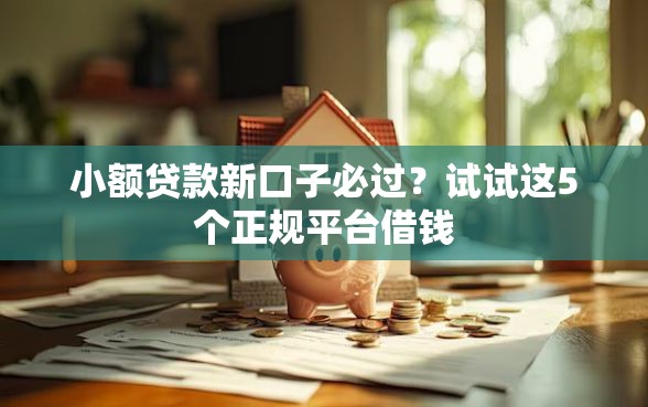小额贷款新口子必过？试试这5个正规平台借钱