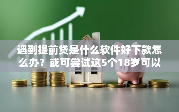 遇到提前贷是什么软件好下款怎么办？或可尝试这5个18岁可以借钱的平台