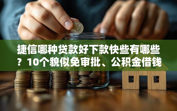 捷信哪种贷款好下款快些有哪些？10个貌似免审批、公积金借钱平台合集