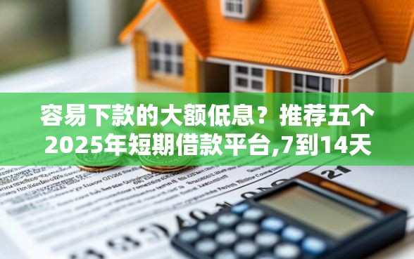 容易下款的大额低息?推荐五个2025年短期借款平台,7到14天 容易下款的大额低息?推荐五个2025年短期借款平台,7到14天