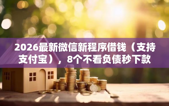 2026最新微信新程序借钱（支持支付宝），8个不看负债秒下款的网贷软件无私分享