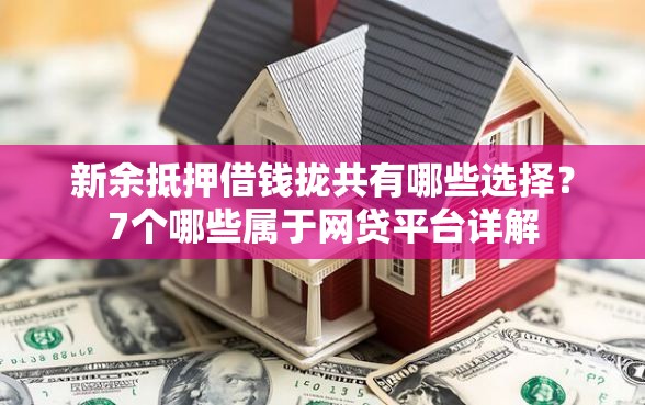 新余抵押借钱拢共有哪些选择？7个哪些属于网贷平台详解