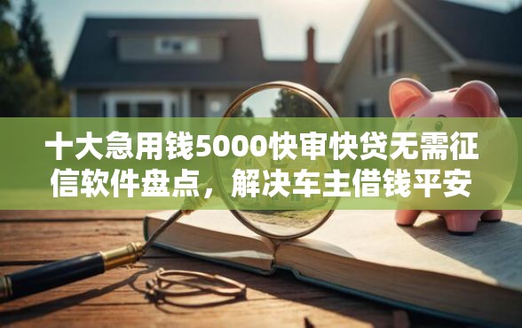 十大急用钱5000快审快贷无需征信软件盘点，解决车主借钱平安的问题
