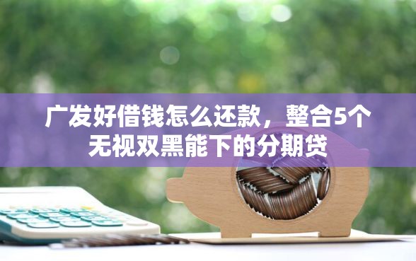广发好借钱怎么还款，整合5个无视双黑能下的分期贷