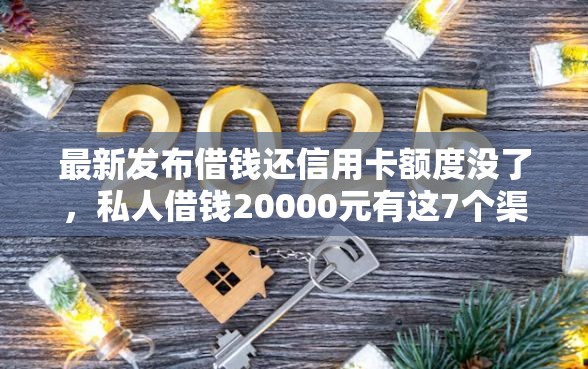 最新发布借钱还信用卡额度没了，私人借钱20000元有这7个渠道