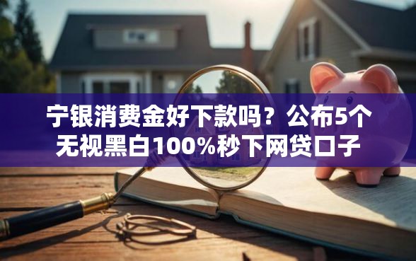 宁银消费金好下款吗？公布5个无视黑白100%秒下网贷口子