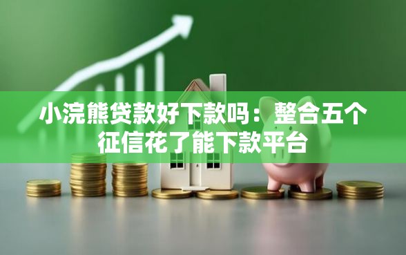 小浣熊贷款好下款吗：整合五个征信花了能下款平台