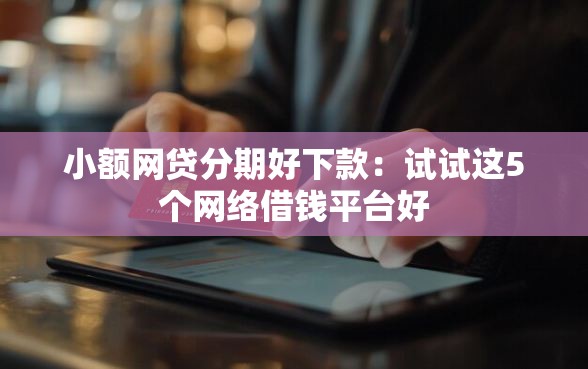 小额网贷分期好下款：试试这5个网络借钱平台好