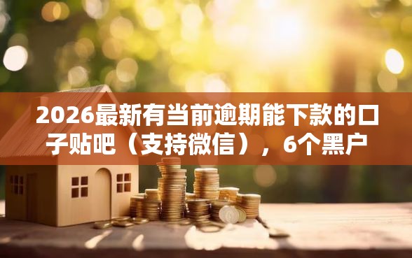 2026最新有当前逾期能下款的口子贴吧（支持微信），6个黑户能贷的网贷平台无私分享