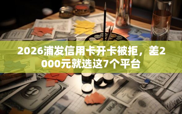 2026浦发信用卡开卡被拒，差2000元就选这7个平台