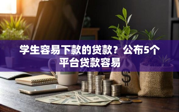 学生容易下款的贷款？公布5个平台贷款容易