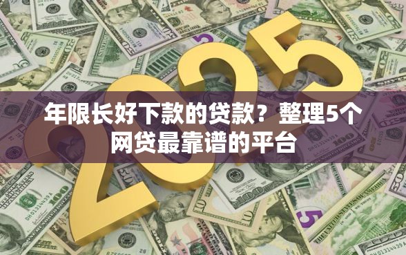 年限长好下款的贷款？整理5个网贷最靠谱的平台