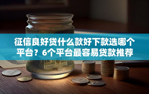 征信良好贷什么款好下款选哪个平台？6个平台最容易贷款推荐
