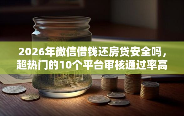 2026年微信借钱还房贷安全吗，超热门的10个平台审核通过率高推荐