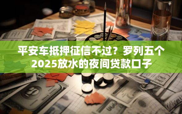 平安车抵押征信不过？罗列五个2025放水的夜间贷款口子