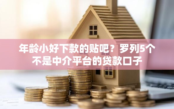 年龄小好下款的贴吧？罗列5个不是中介平台的贷款口子
