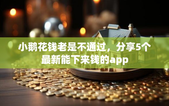 小鹅花钱老是不通过，分享5个最新能下来钱的app