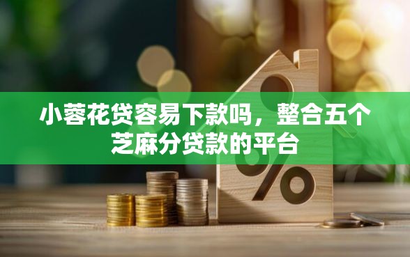 小蓉花贷容易下款吗，整合五个芝麻分贷款的平台