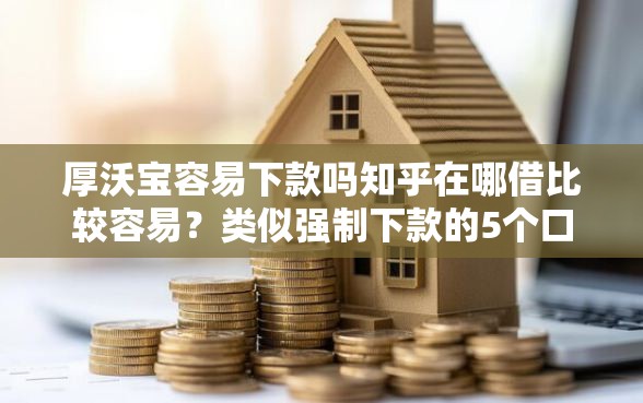 厚沃宝容易下款吗知乎在哪借比较容易？类似强制下款的5个口子参考