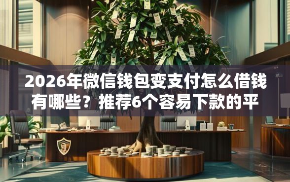 2026年微信钱包变支付怎么借钱有哪些？推荐6个容易下款的平台