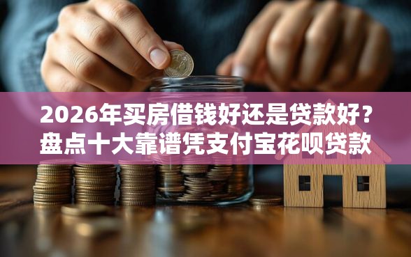 2026年买房借钱好还是贷款好？盘点十大靠谱凭支付宝花呗贷款的口子