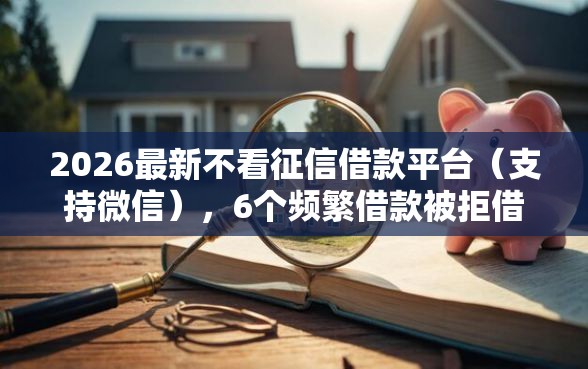 2026最新不看征信借款平台（支持微信），6个频繁借款被拒借款平台还可以借无私分享