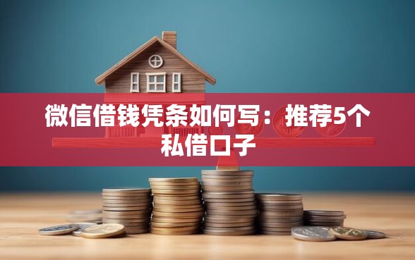 微信借钱凭条如何写：推荐5个私借口子