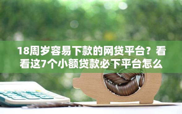 18周岁容易下款的网贷平台？看看这7个小额贷款必下平台怎么样