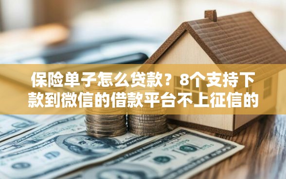 保险单子怎么贷款？8个支持下款到微信的借款平台不上征信的