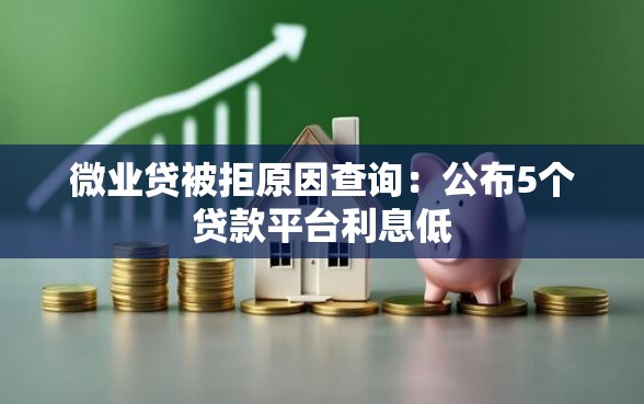 微业贷被拒原因查询：公布5个贷款平台利息低