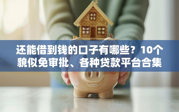 还能借到钱的口子有哪些？10个貌似免审批、各种贷款平台合集
