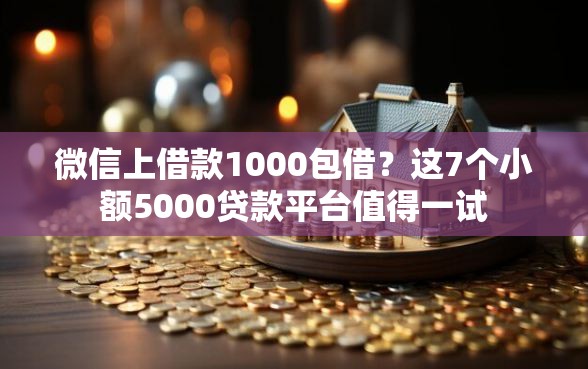 微信上借款1000包借？这7个小额5000贷款平台值得一试