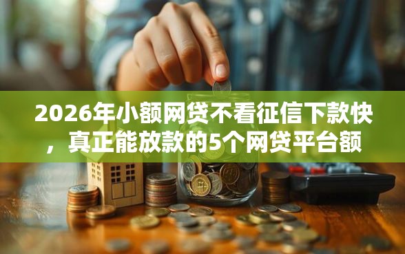 2026年小额网贷不看征信下款快，真正能放款的5个网贷平台额度高易通过推荐