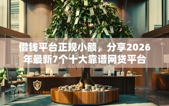 借钱平台正规小额，分享2026年最新7个十大靠谱网贷平台