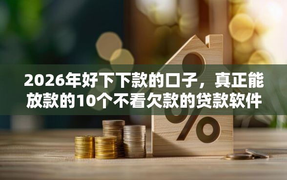 2026年好下下款的口子，真正能放款的10个不看欠款的贷款软件推荐