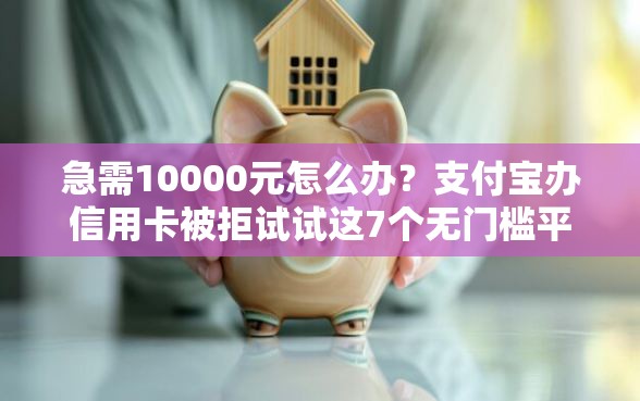 急需10000元怎么办？支付宝办信用卡被拒试试这7个无门槛平台