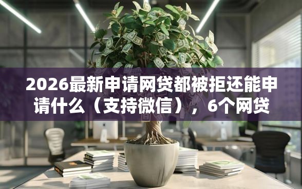 2026最新申请网贷都被拒还能申请什么（支持微信），6个网贷都平台无私分享