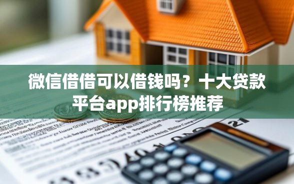 微信借借可以借钱吗？十大贷款平台app排行榜推荐