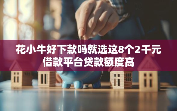 花小牛好下款吗就选这8个2千元借款平台贷款额度高