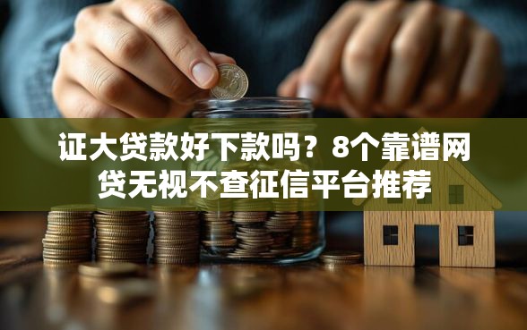 证大贷款好下款吗？8个靠谱网贷无视不查征信平台推荐