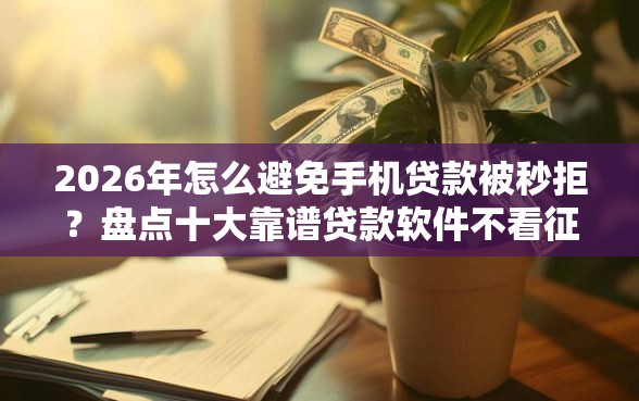 2026年怎么避免手机贷款被秒拒？盘点十大靠谱贷款软件不看征信