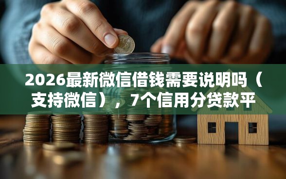 2026最新微信借钱需要说明吗(支持微信),7个信用分贷款平台无私分享 2026最新微信借钱需要说明吗(支持微信),7个信用分贷款平台无私分享