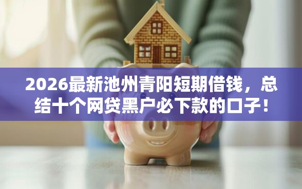 2026最新池州青阳短期借钱，总结十个网贷黑户必下款的口子！