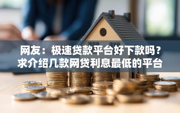 网友：极速贷款平台好下款吗？求介绍几款网贷利息最低的平台