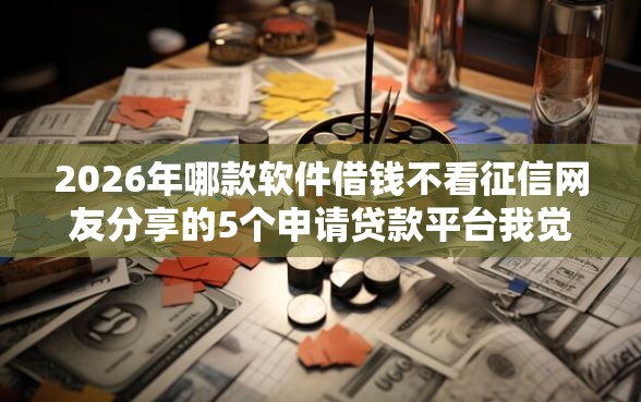 2026年哪款软件借钱不看征信网友分享的5个申请贷款平台我觉得不错！