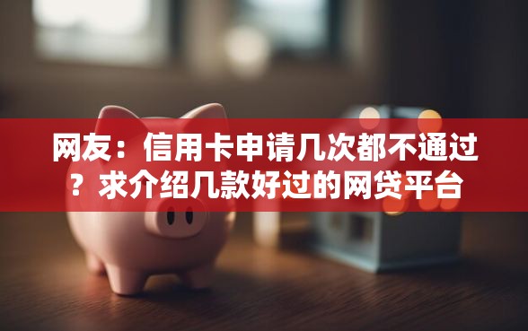 网友：信用卡申请几次都不通过？求介绍几款好过的网贷平台