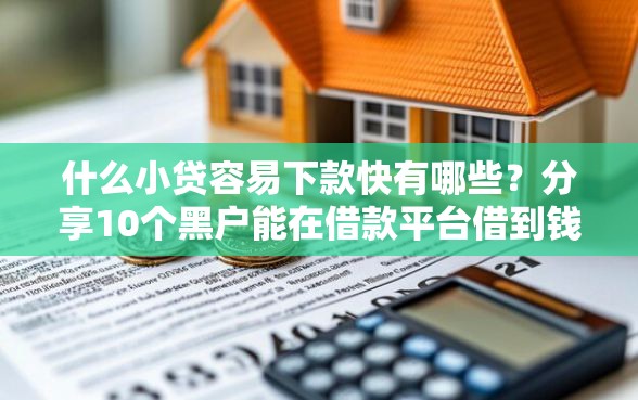 什么小贷容易下款快有哪些?分享10个黑户能在借款平台借到钱 什么小贷容易下款快有哪些?分享10个黑户能在借款平台借到钱